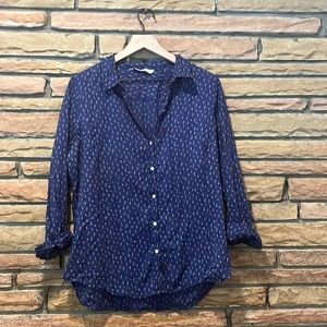 OLD NAVY || Floral Lightweight Button Down Shirt